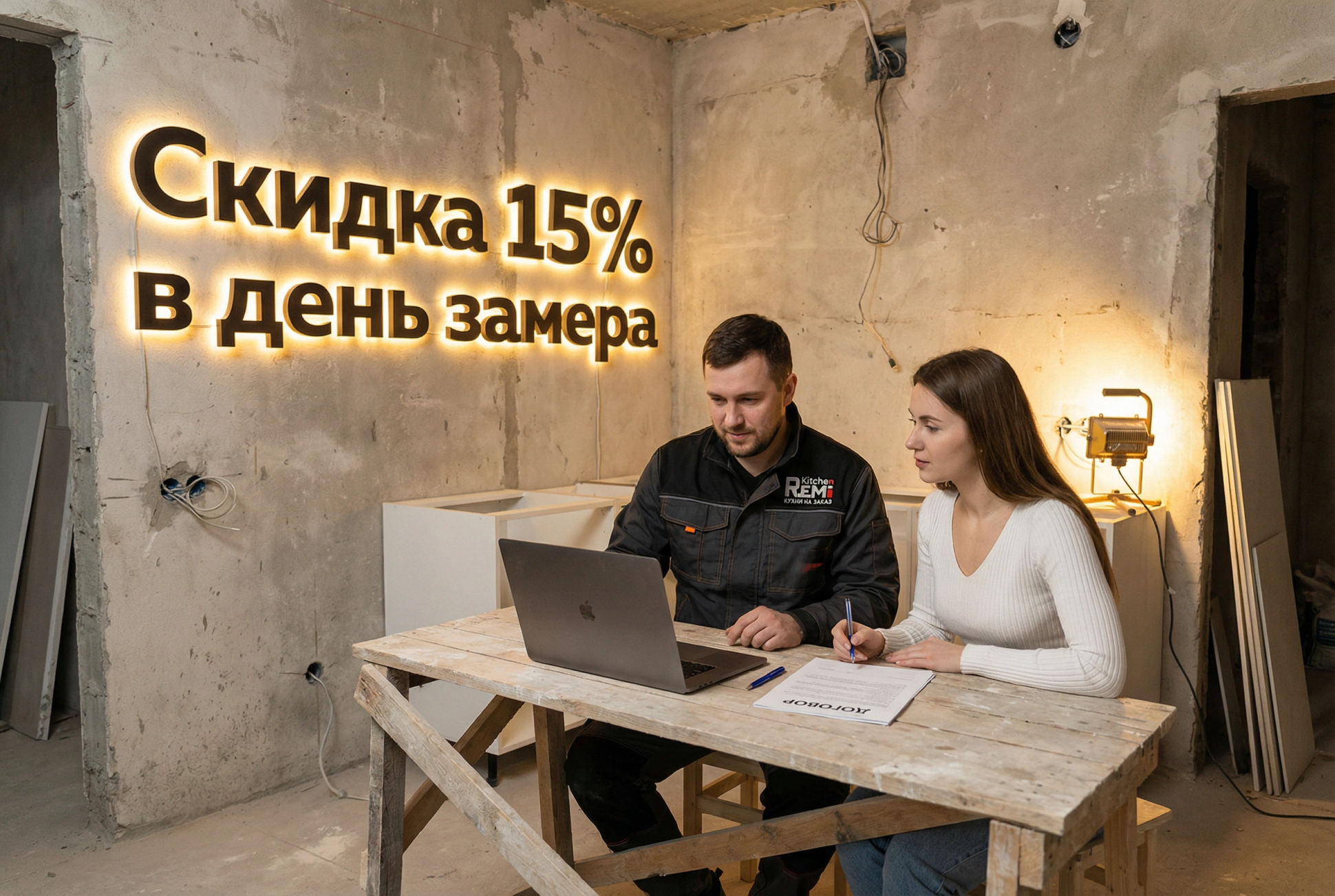 Заключите договор в день выезда дизайнера и получите скидку 11% на заказ.